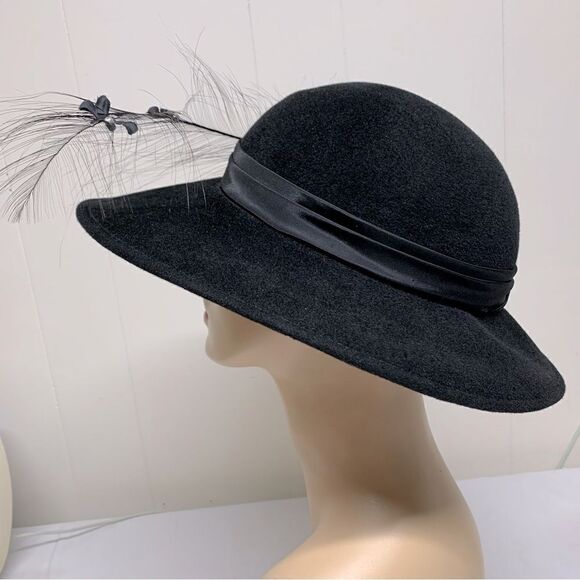 VTG Thomas Miller for Sylvia of St Louis Felt Hat Sz Large 23” Gorgeous - Picture 6 of 14